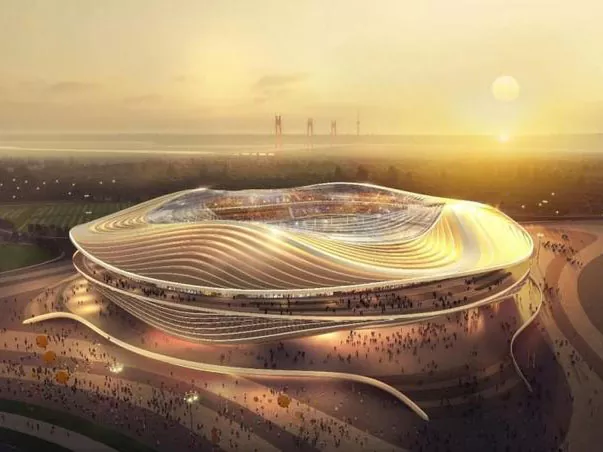 Velké ocelové konstrukce pro stadion