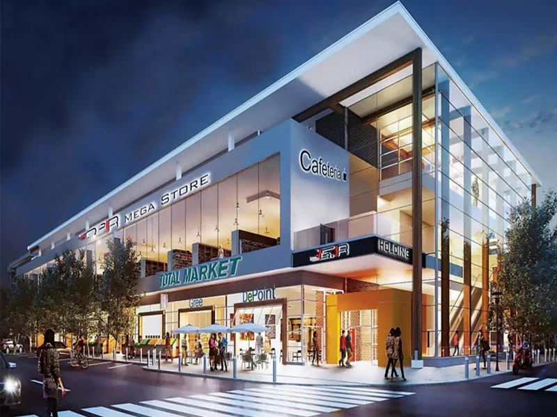Ocelový rámová nákupní centrum