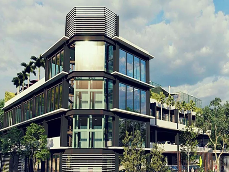 Ocelová struktura Business Hotel